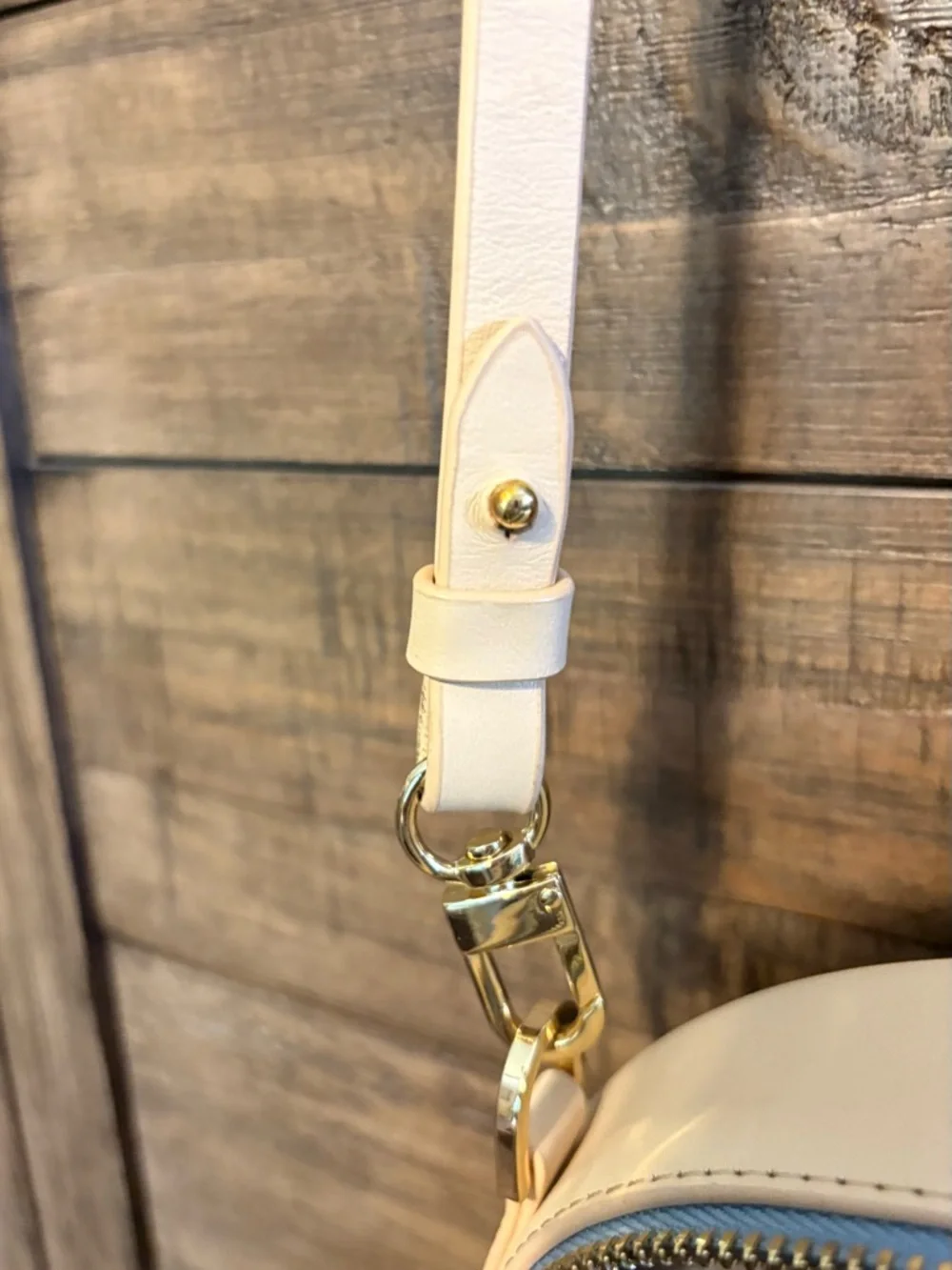 Spartina 449 Beckett Crossbody‎ Bag Blue Floral Canvas & Leather Coastal Chic